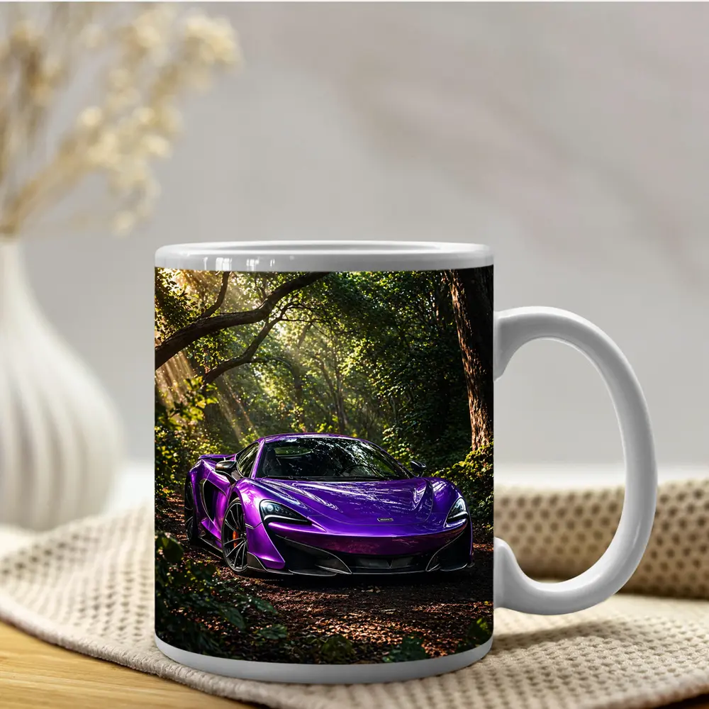Purple McLaren 570S Forest Light Shot – Mugs