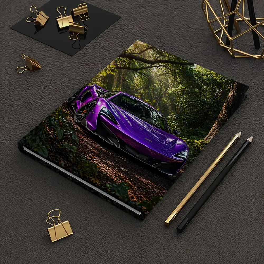 Purple McLaren 570S Forest Light Shot – Notebooks
