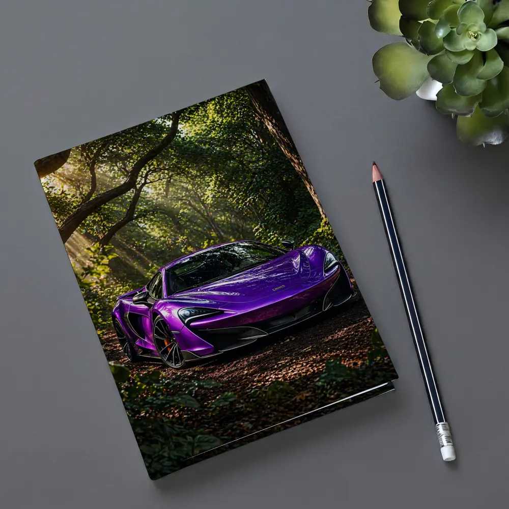 Purple McLaren 570S Forest Light Shot – Notebooks