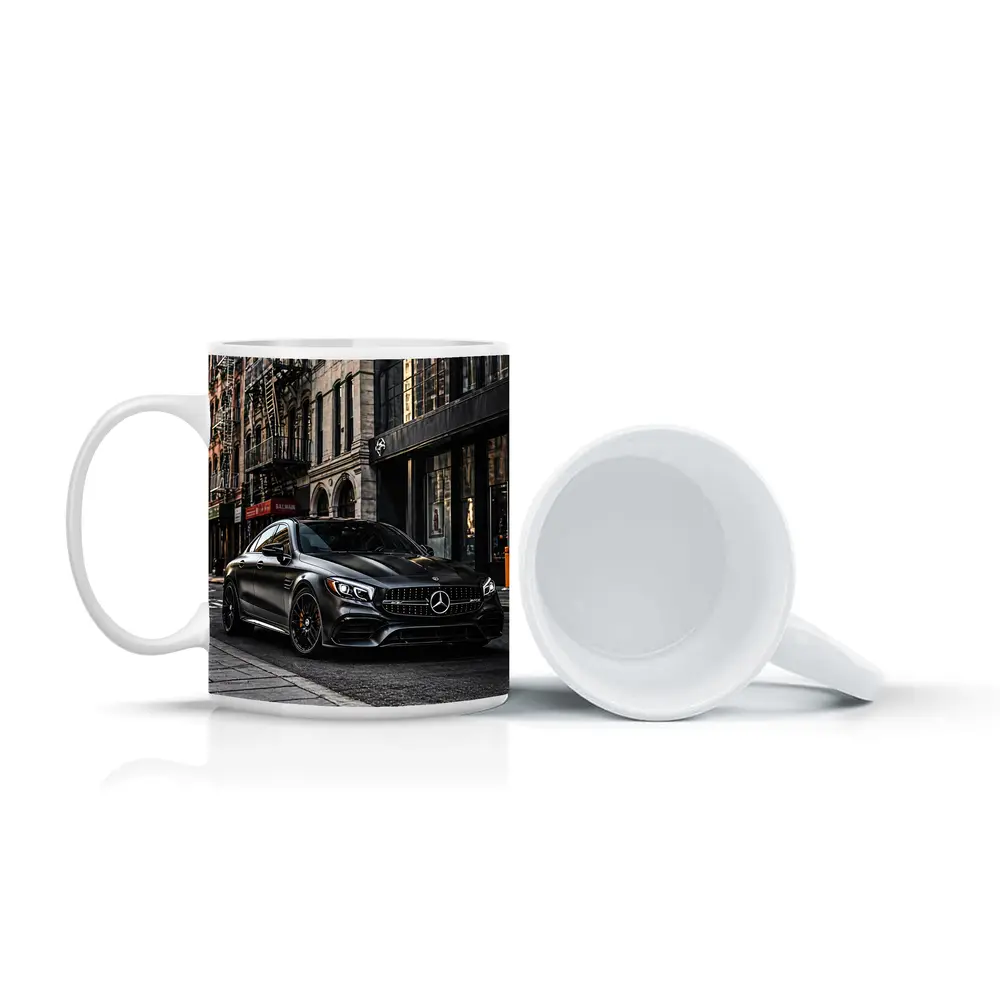 Mercedes AMG C63 Matte Black City Street – Mugs