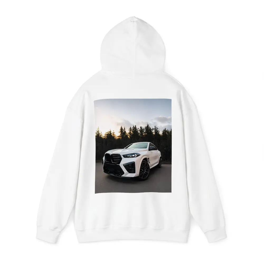 BMW X6 M White Forest Sunset – Hoodies