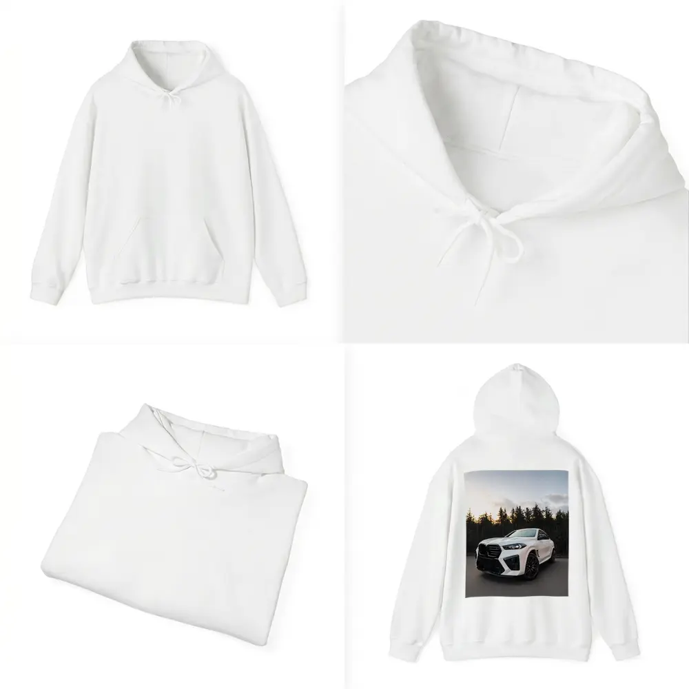 BMW X6 M White Forest Sunset – Hoodies