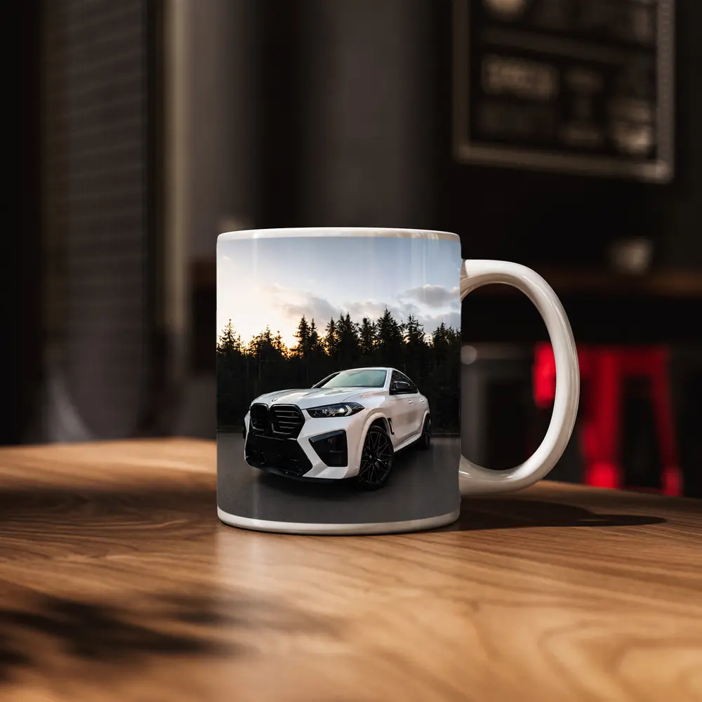 BMW X6 M White Forest Sunset – Mugs