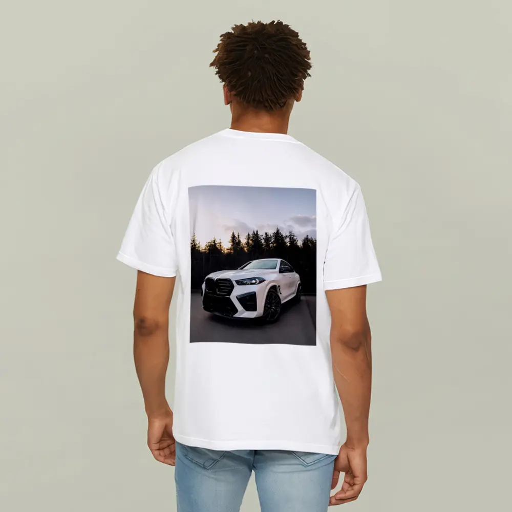 BMW X6 M White Forest Sunset – T-Shirts