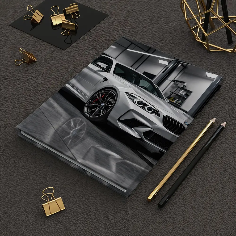BMW M2 Silver Coupe Inside Garage – Notebooks