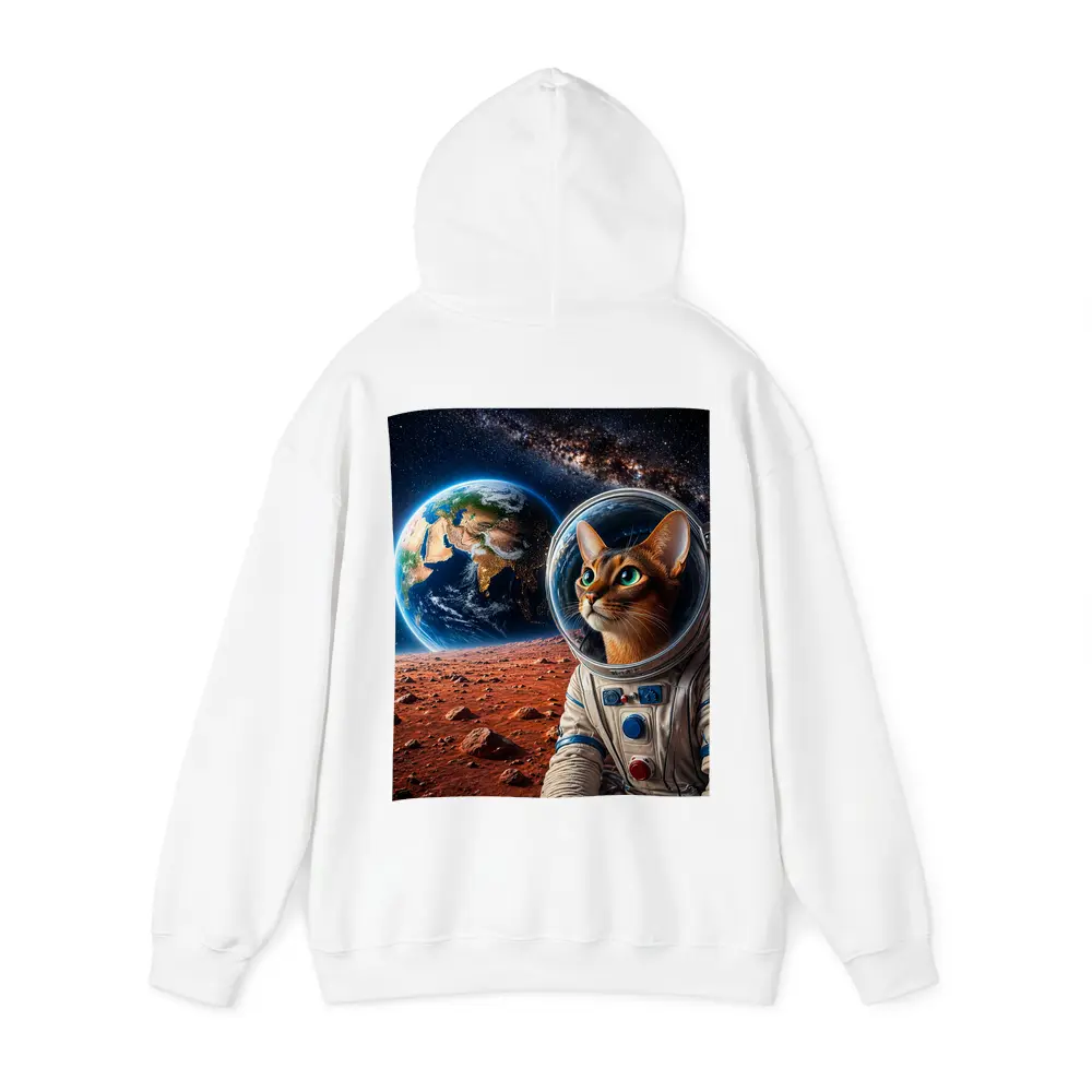 Abyssinian Cat Astronaut on Mars Earth – Hoodies
