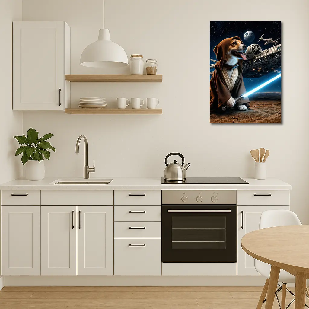 Beagle Jedi Knight Space Galaxy Adventure – Wall Art