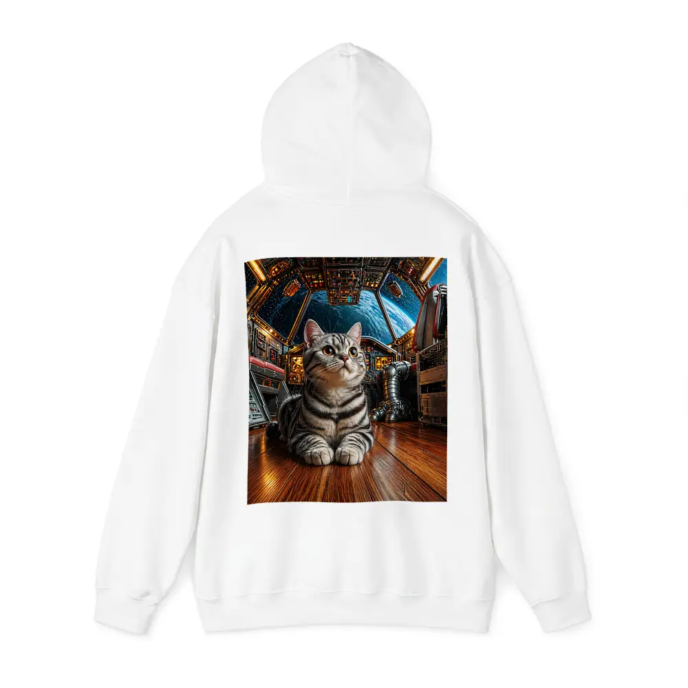 American Shorthair Cat Space Station Cockpit – Hoodies