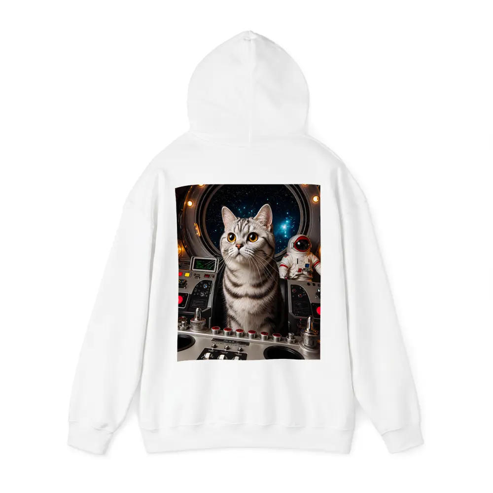 American Shorthair Cat Spaceship Cockpit Stars – Hoodies
