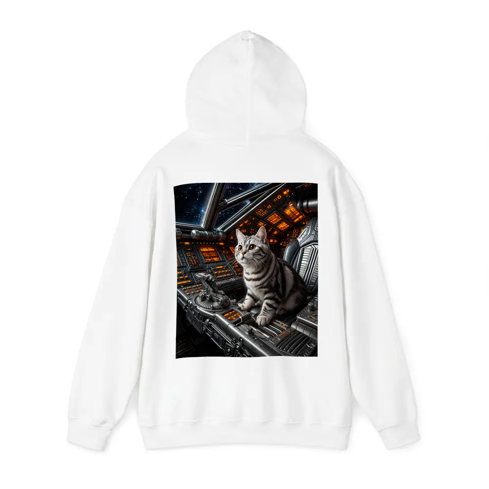 American Shorthair Cat Spaceship Cockpit Stars – Hoodies