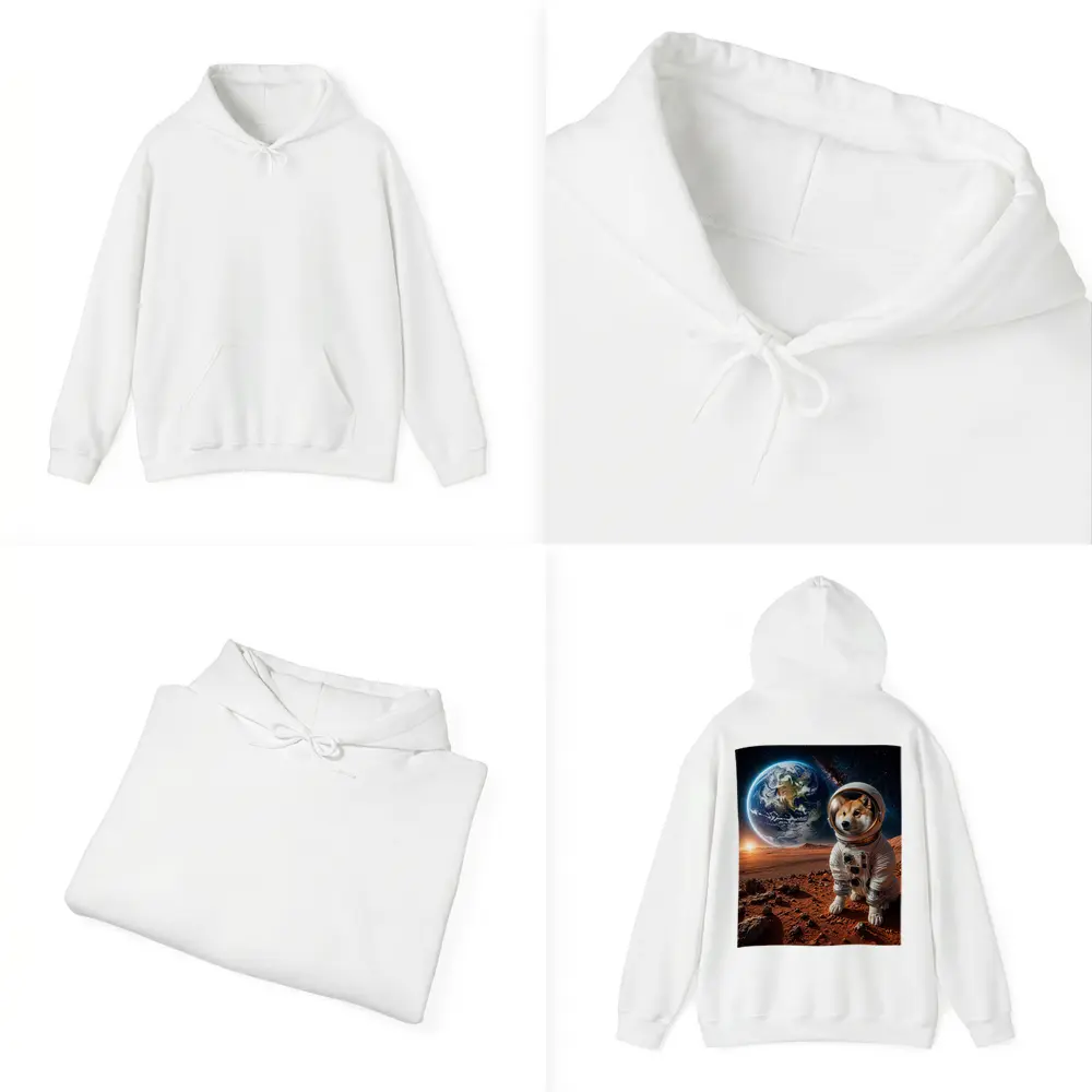Shiba Inu Astronaut on Mars Space – Hoodies
