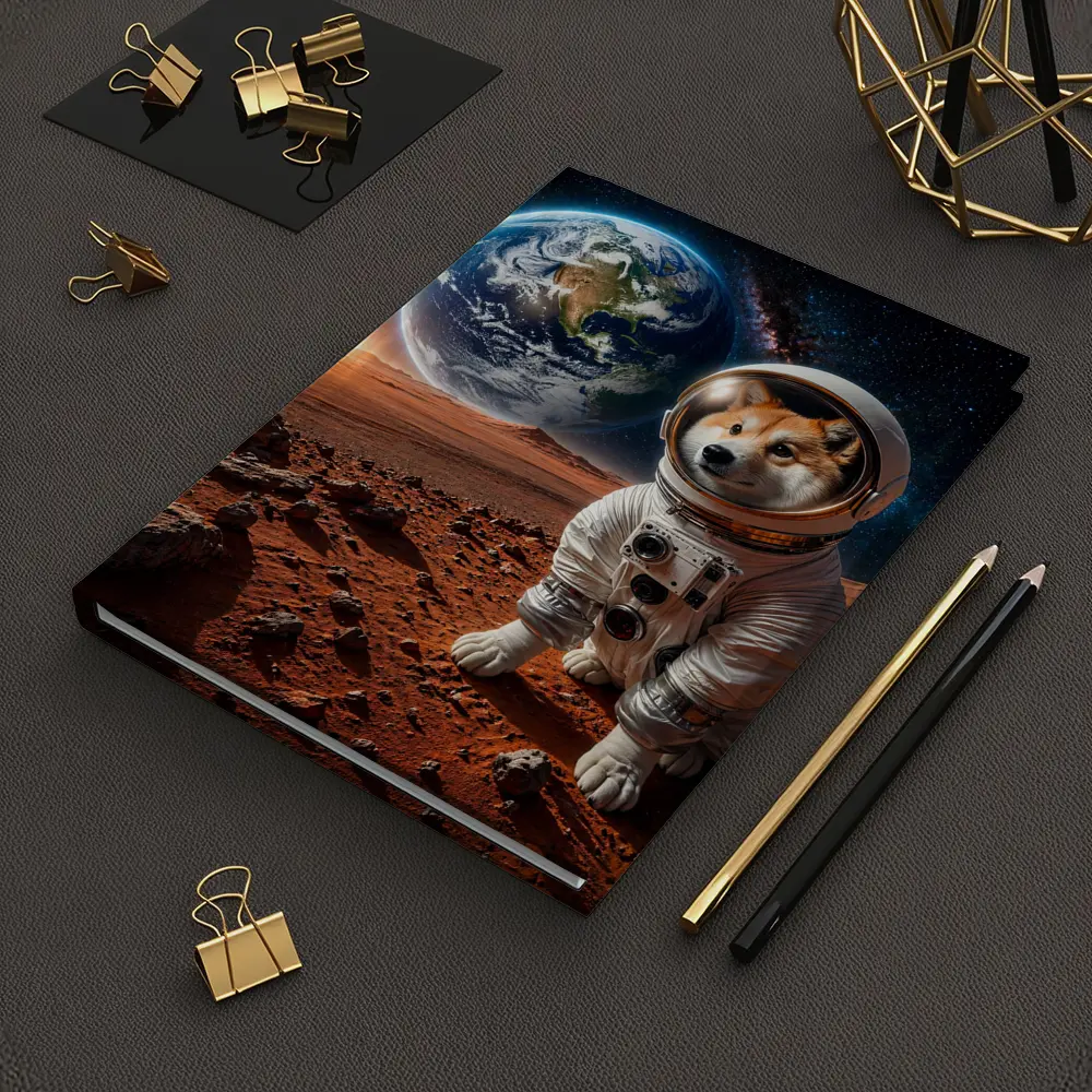 Shiba Inu Astronaut on Mars Space – Notebooks