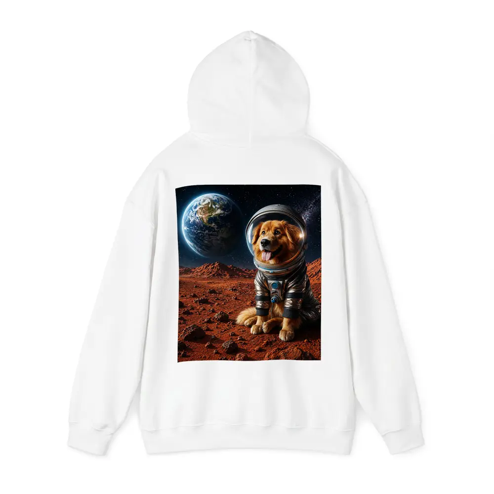 Golden Retriever Astronaut Dog On Mars – Hoodies