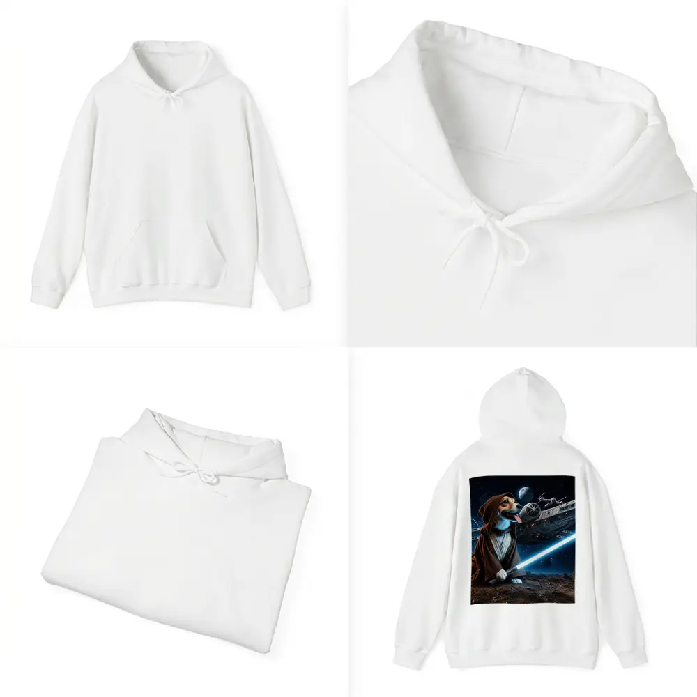Beagle Jedi Knight Lightsaber Space Battle – Hoodies