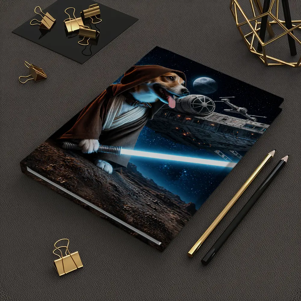 Beagle Jedi Knight Lightsaber Space Battle – Notebooks