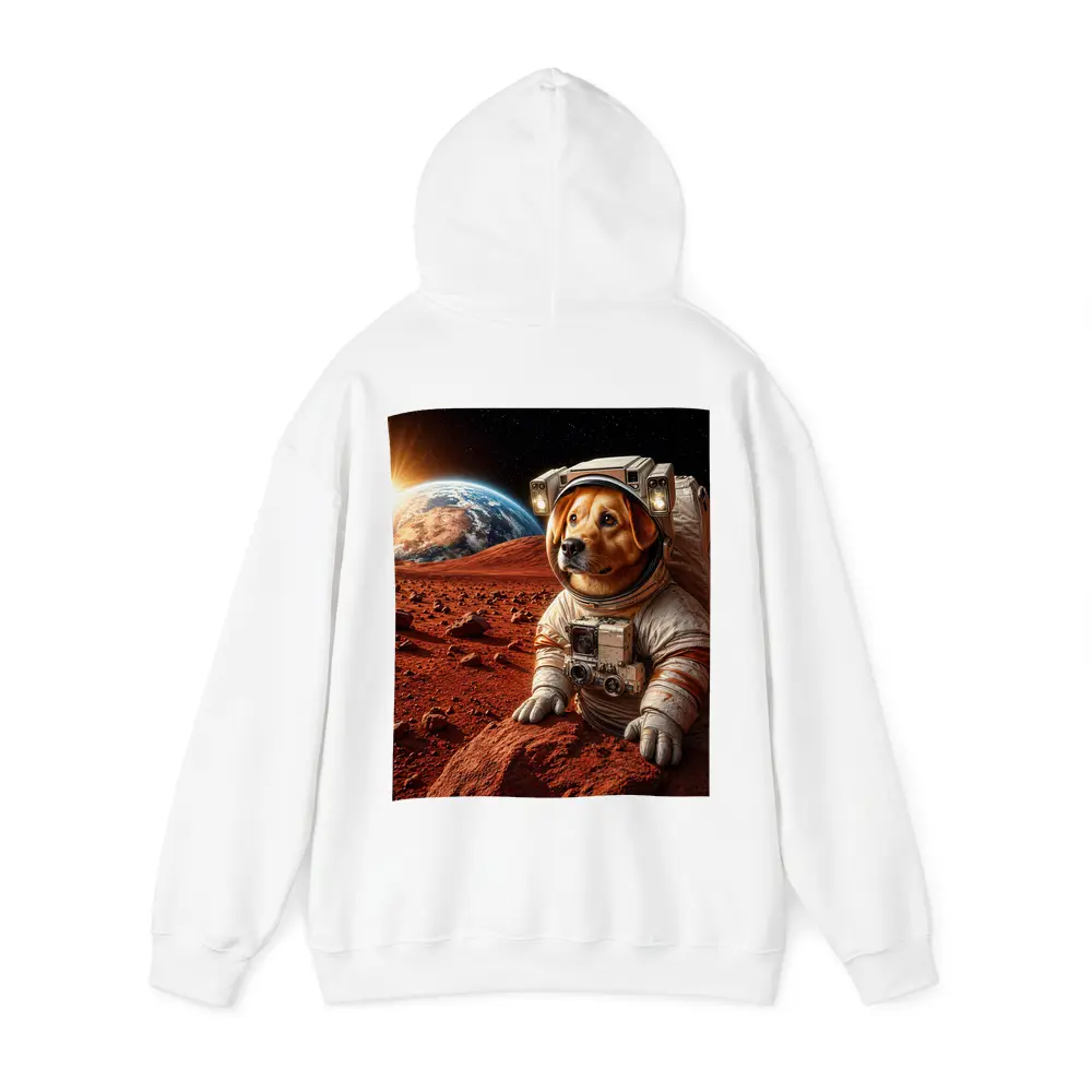 Labrador Astronaut Dog on Mars Surface – Hoodies