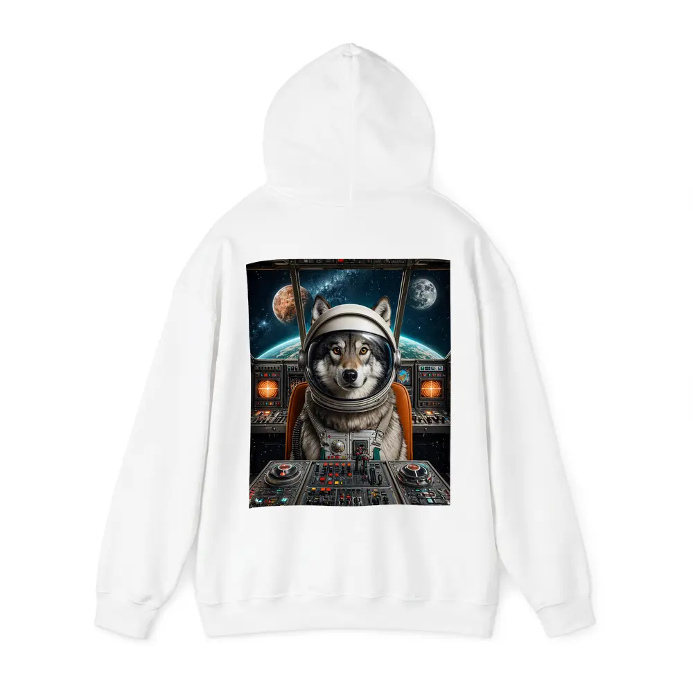 Wolf Astronaut Space Cockpit Cosmic Adventure – Hoodies