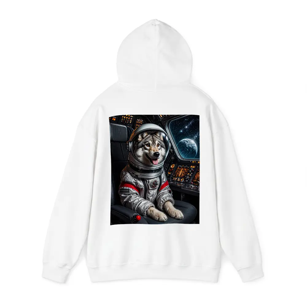 Siberian Husky Astronaut Inside Starship Cockpit – Hoodies