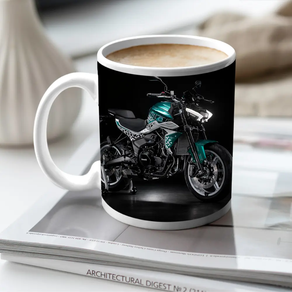Benelli Naked Bike Teal Dark Studio – Mugs