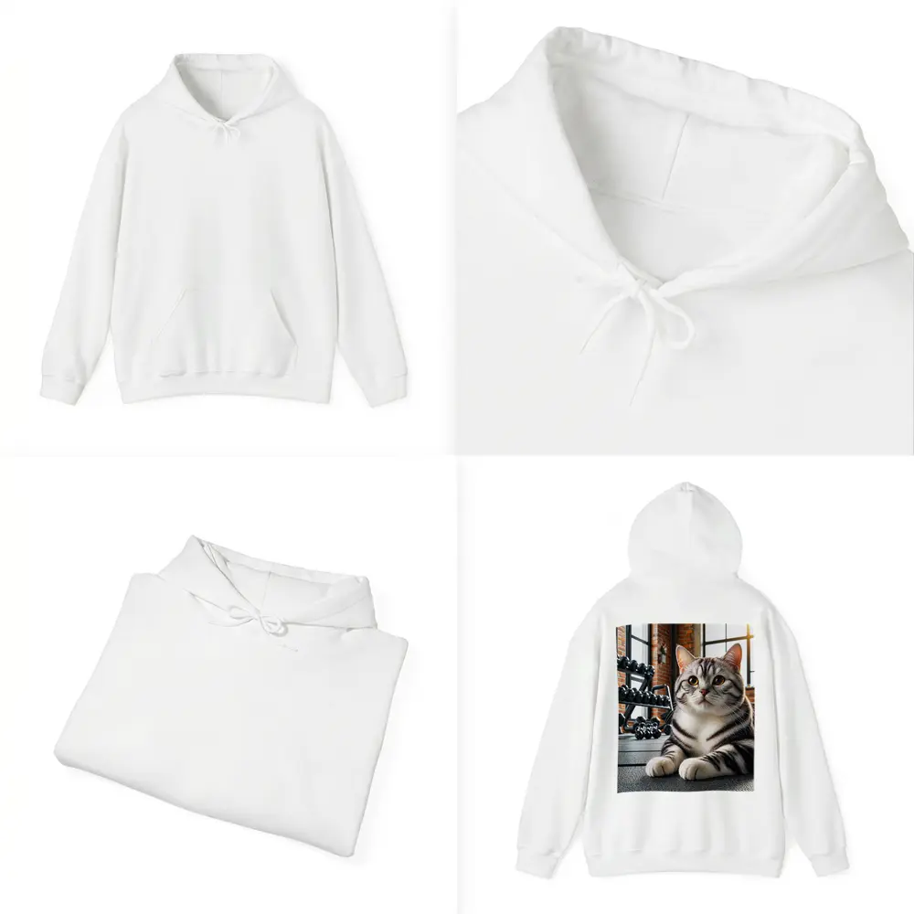 American Shorthair Cat Gym Fitness Setting – Hoodies