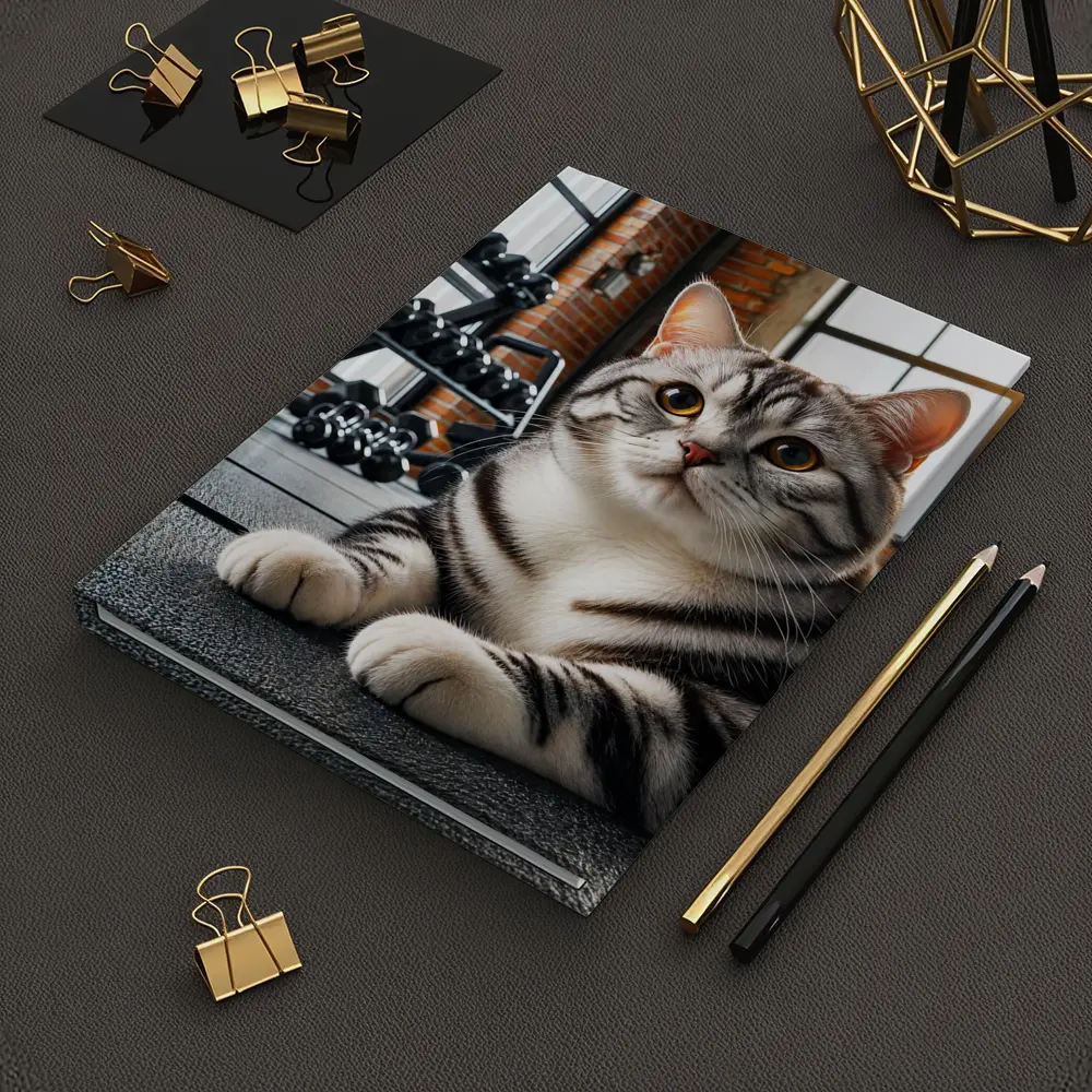 American Shorthair Cat Gym Fitness Setting – Notebooks