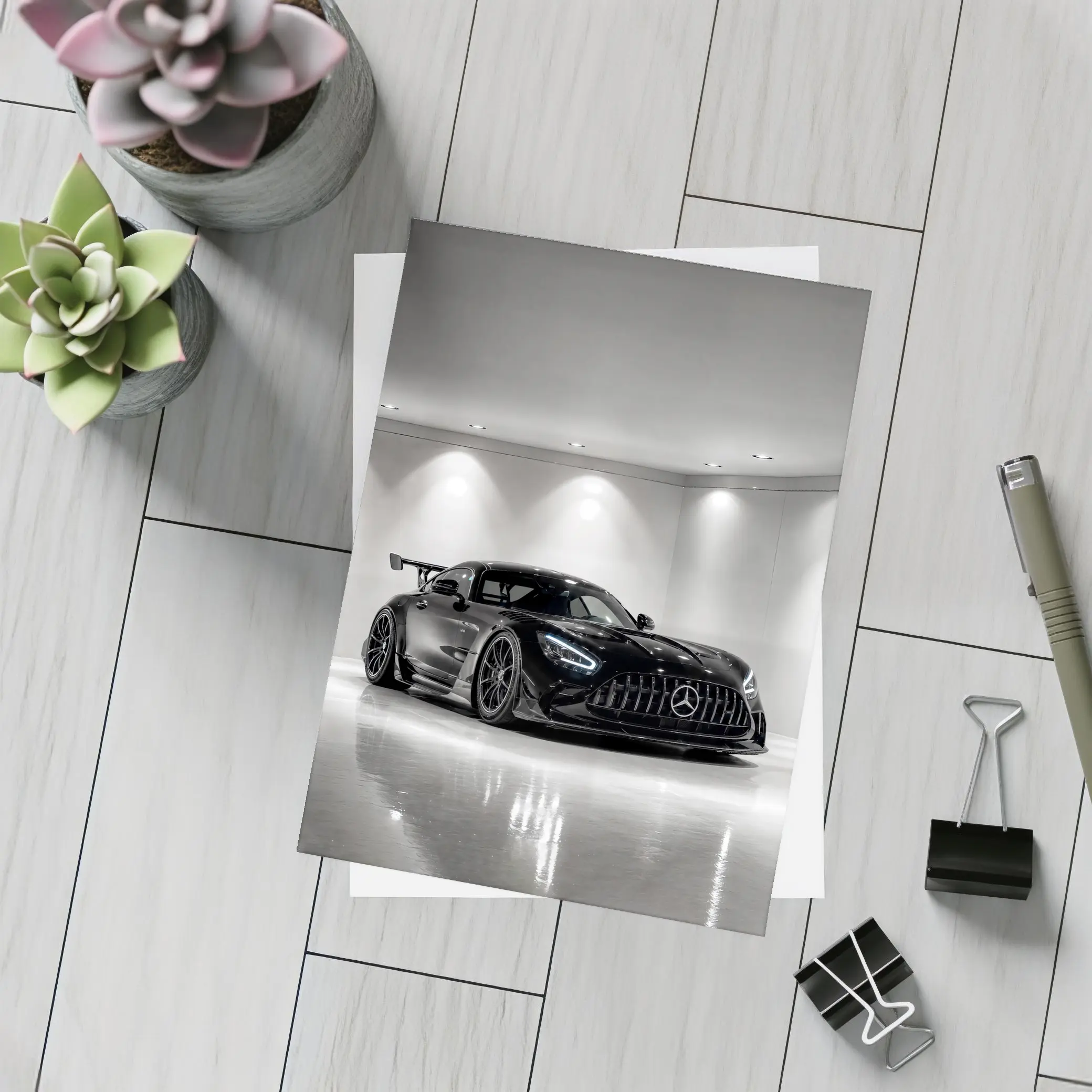 Mercedes AMG GT Black Series Garage Shot – Postcards