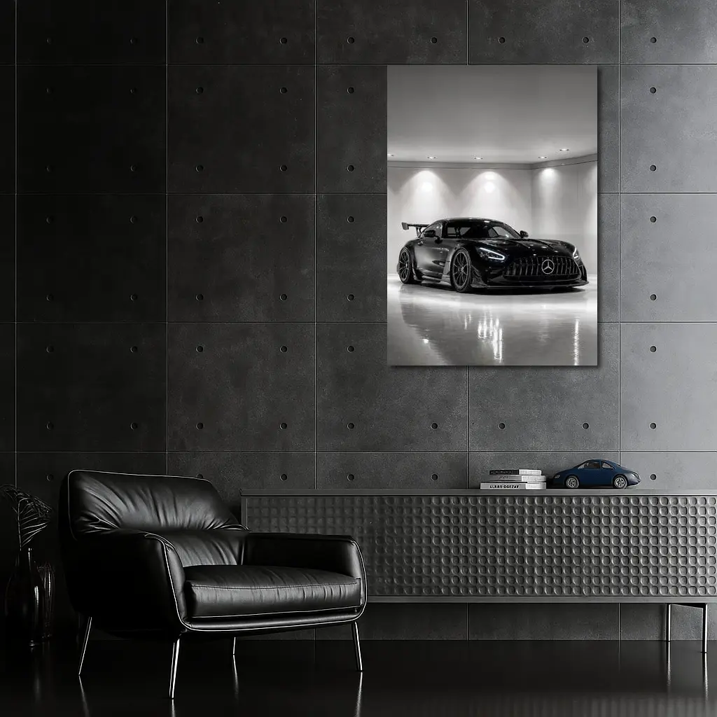 Mercedes AMG GT Black Series Garage Shot – Wall Art
