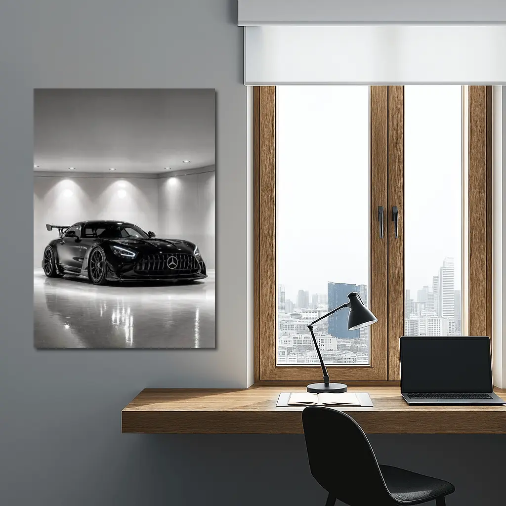 Mercedes AMG GT Black Series Garage Shot – Wall Art
