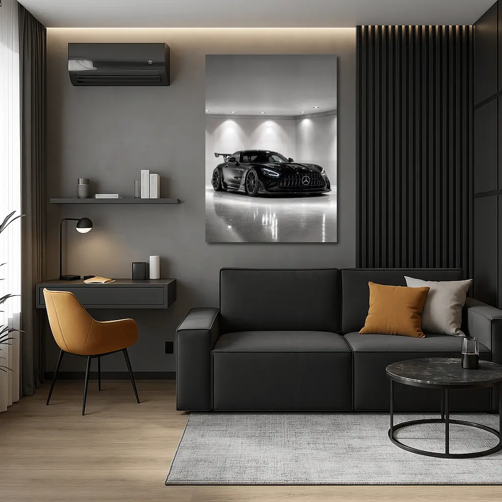 Mercedes AMG GT Black Series Garage Shot – Wall Art