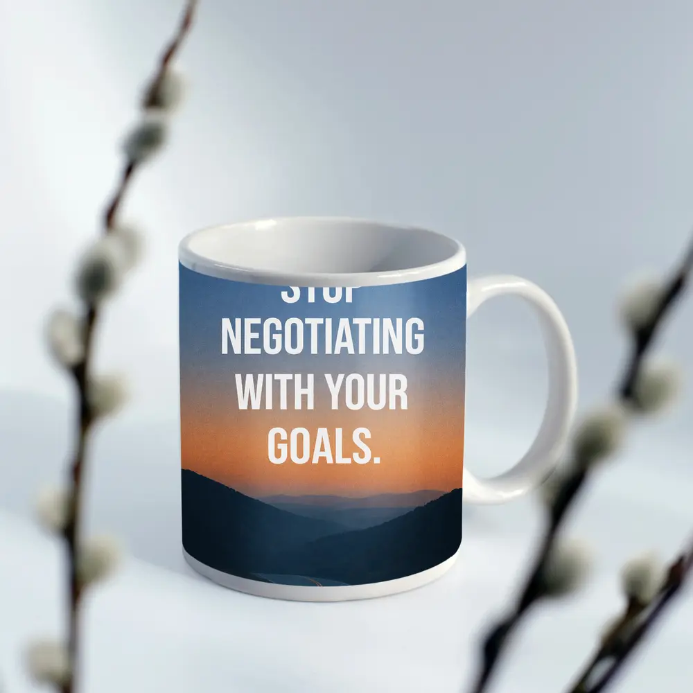 Stop Negotiating With Your Goals Motivational – Mugs
