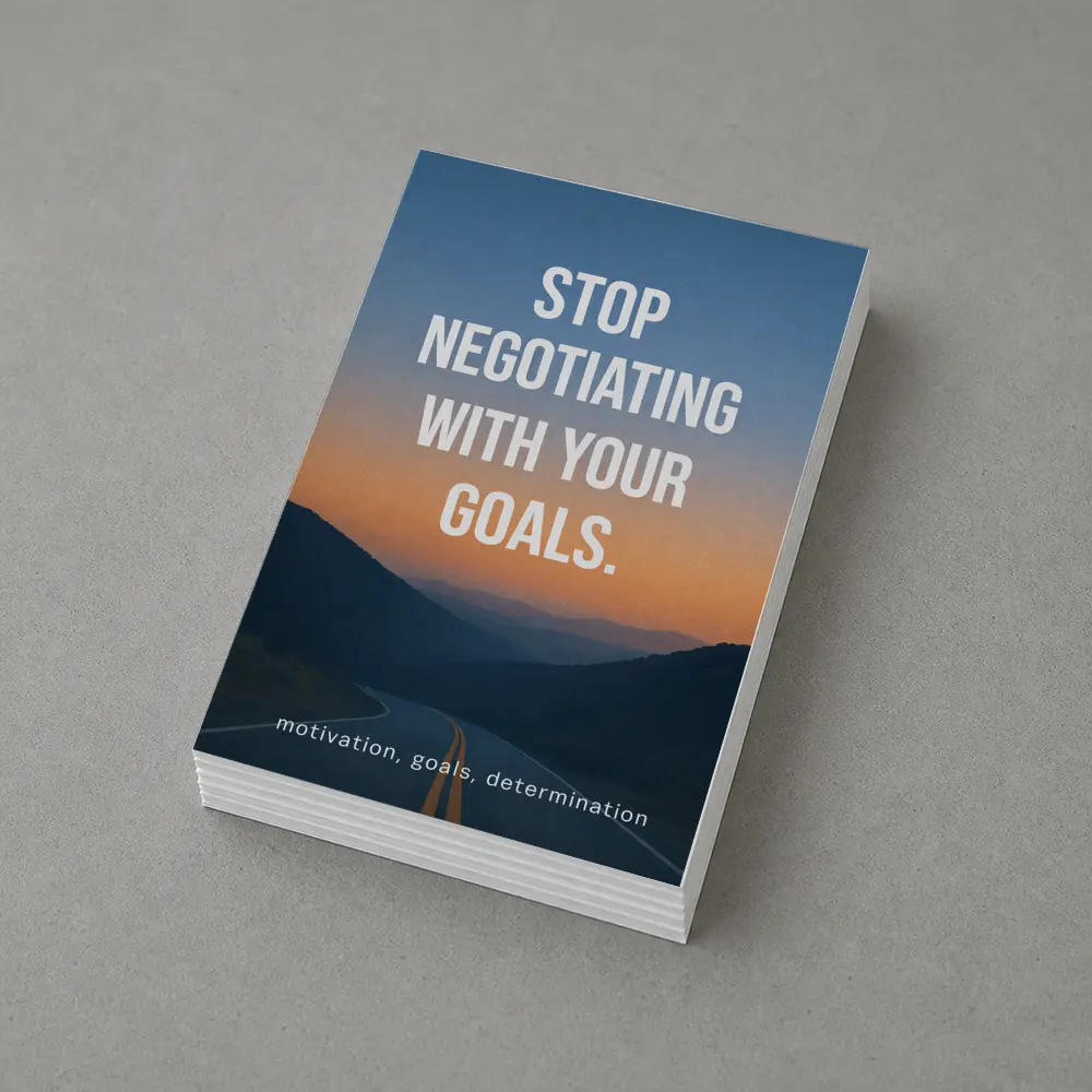 Stop Negotiating With Your Goals Motivational – Postcards