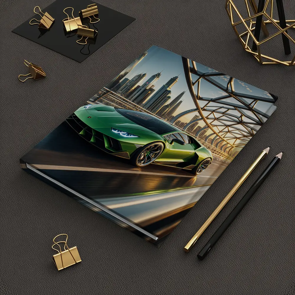 Lamborghini Huracan Green City Bridge Drive – Notebooks