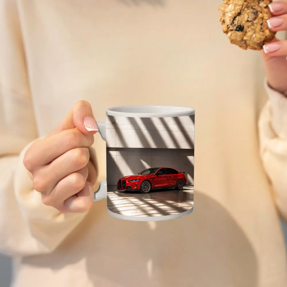 BMW M3 Red Sedan Indoor Shadow Light – Mugs
