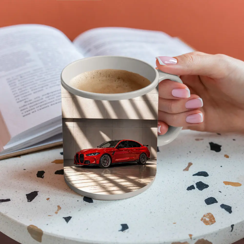 BMW M3 Red Sedan Indoor Shadow Light – Mugs