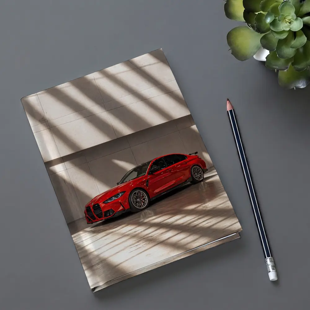 BMW M3 Red Sedan Indoor Shadow Light – Notebooks