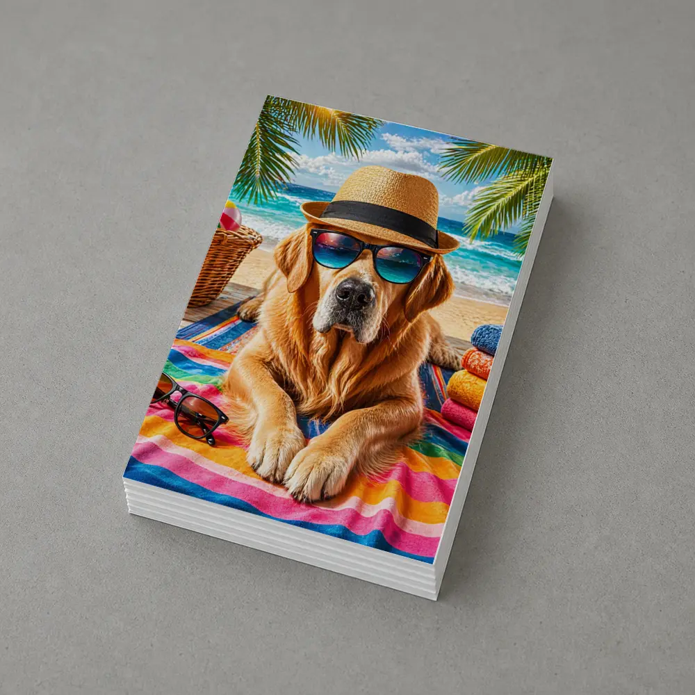 Golden Retriever Beach Day Sunglasses Hat – Postcards