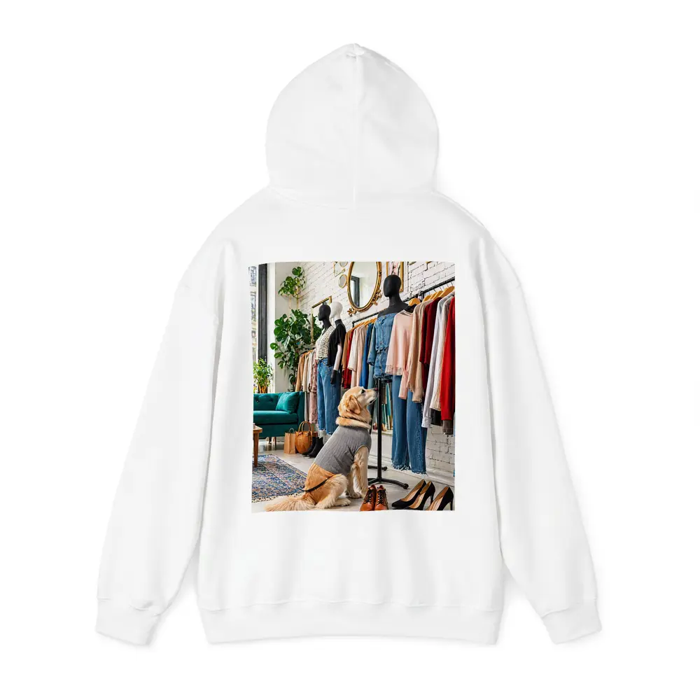 Golden Retriever Dog in Fashion Boutique – Hoodies