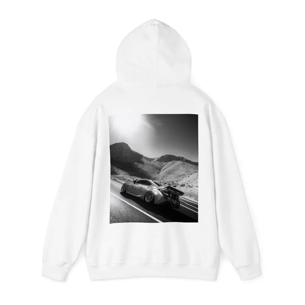 Subaru BRZ Black White Desert Mountain Road – Hoodies