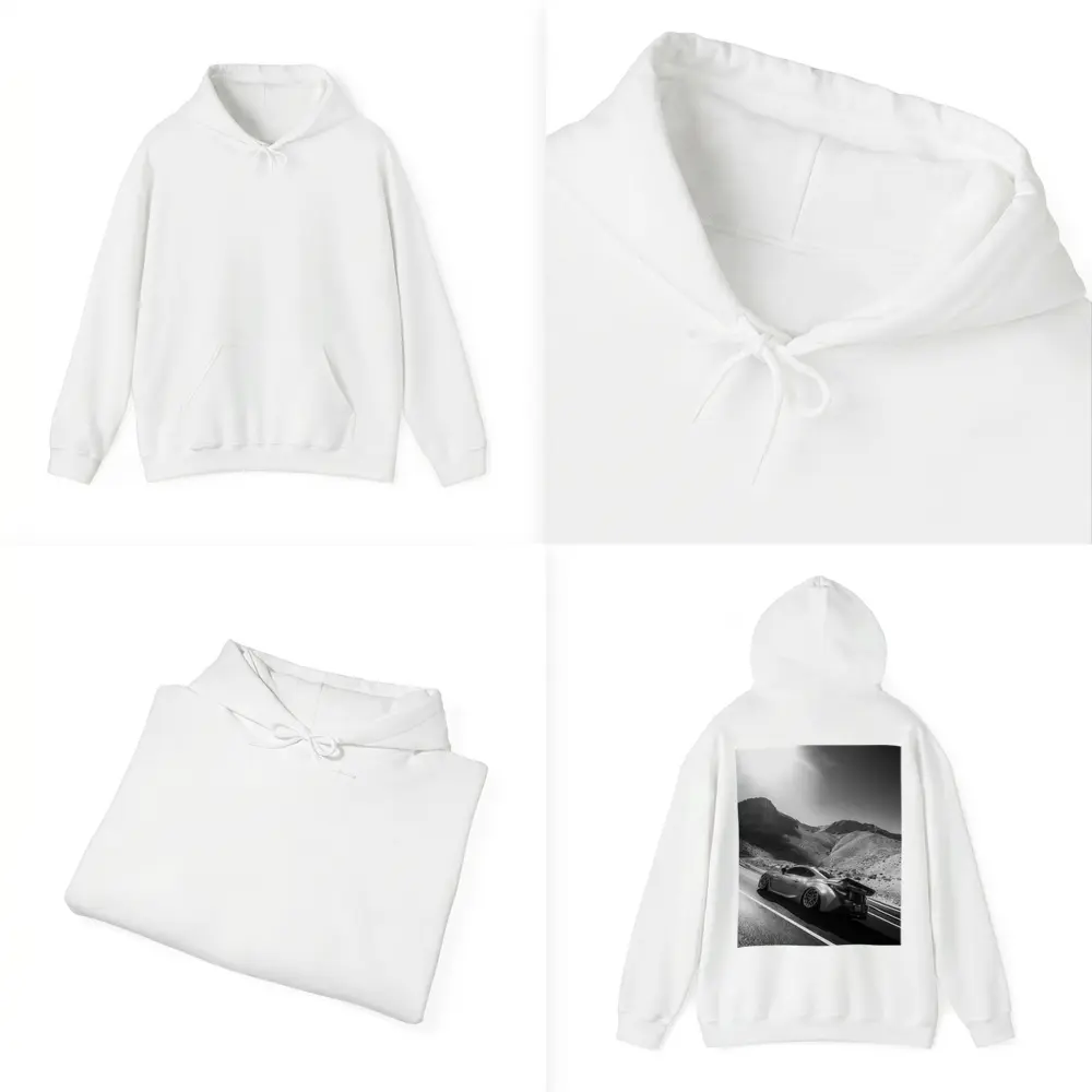 Subaru BRZ Black White Desert Mountain Road – Hoodies