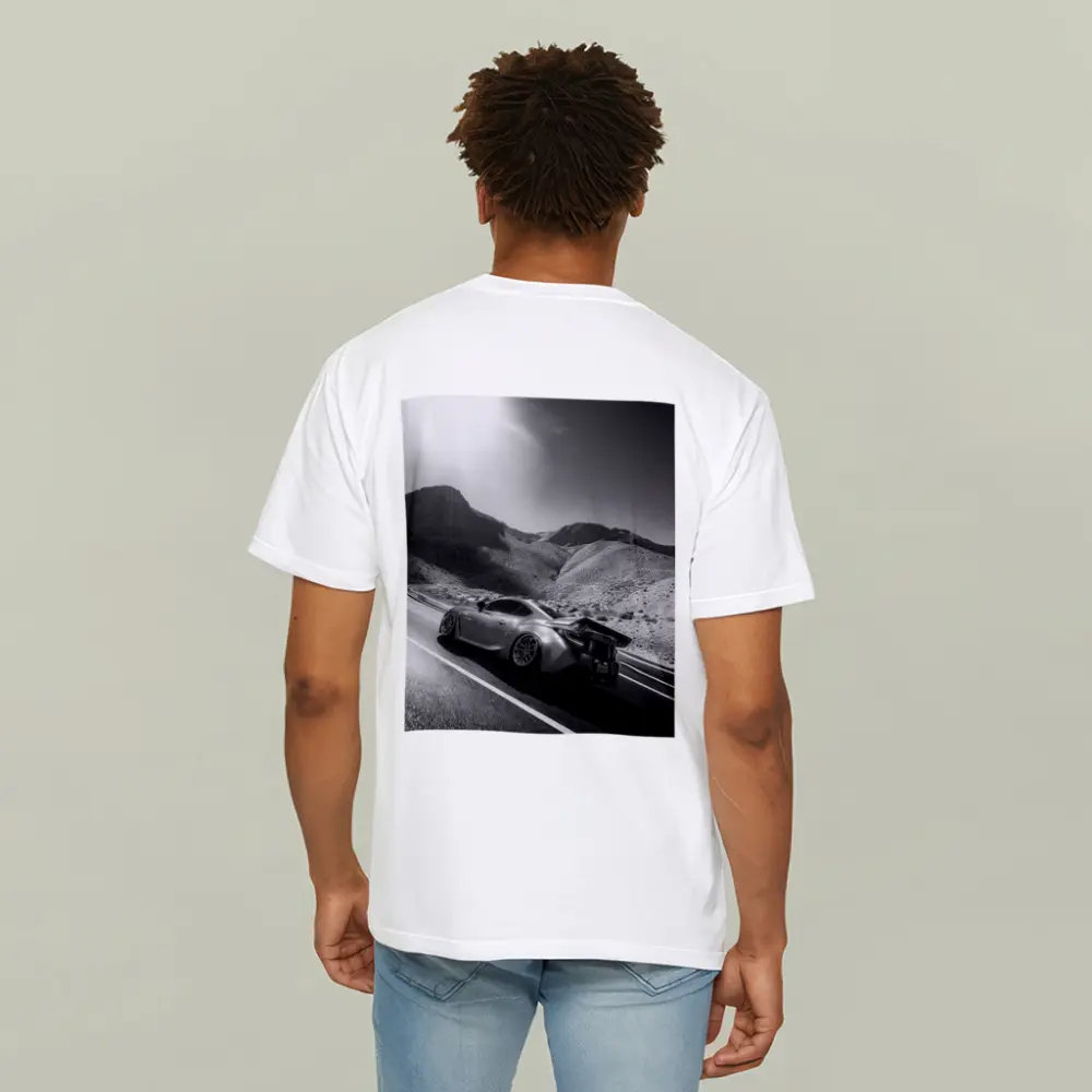 Subaru BRZ Black White Desert Mountain Road – T-Shirts