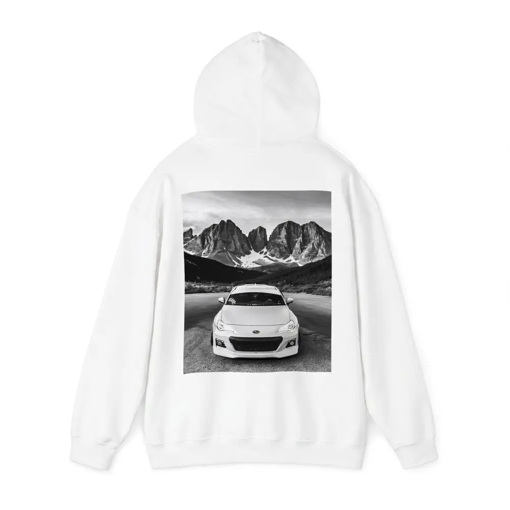Subaru BRZ Black White Mountain Road – Hoodies