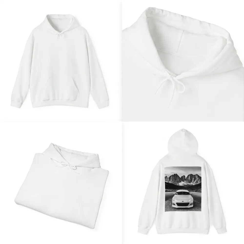 Subaru BRZ Black White Mountain Road – Hoodies