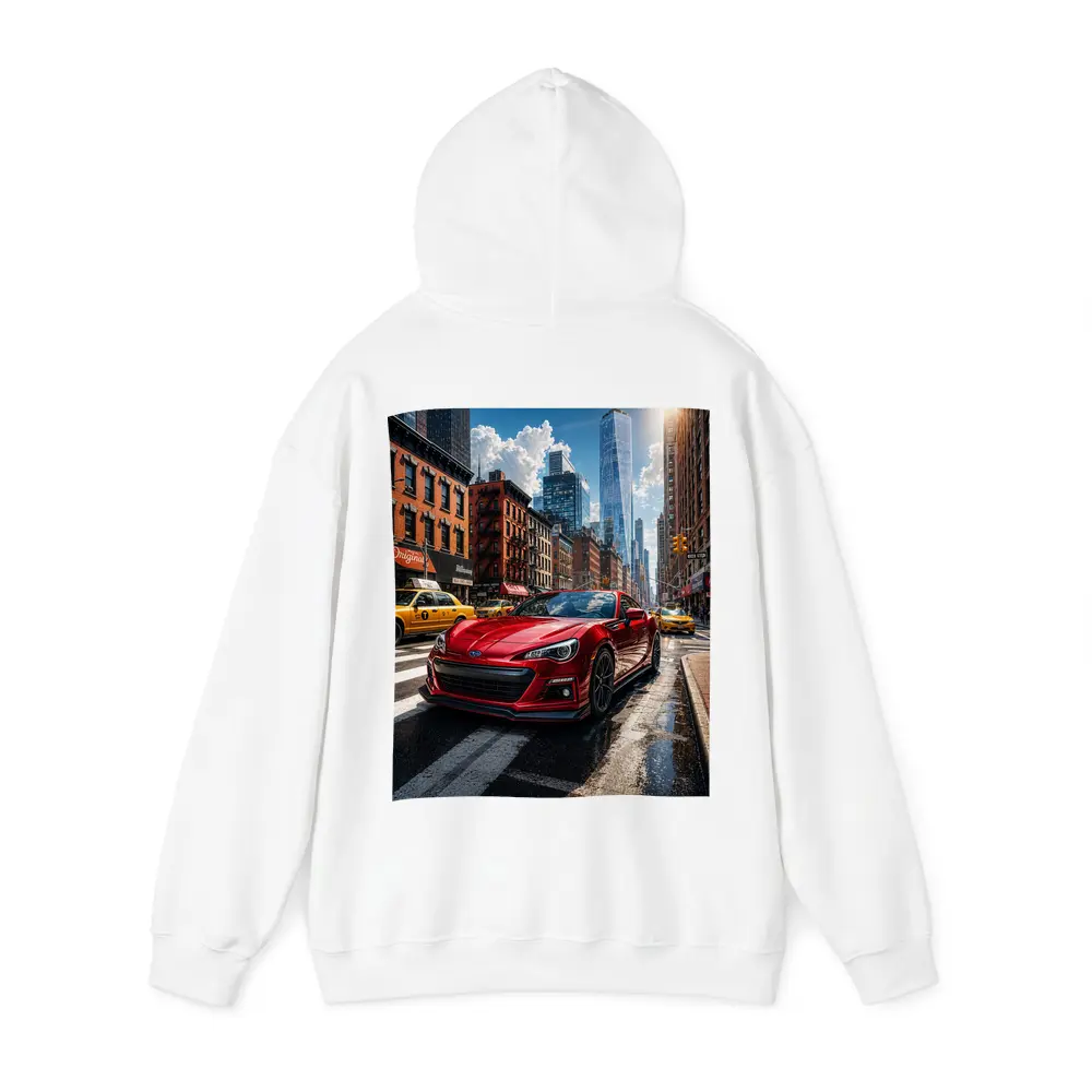 Subaru BRZ Red Sports Car New York City – Hoodies