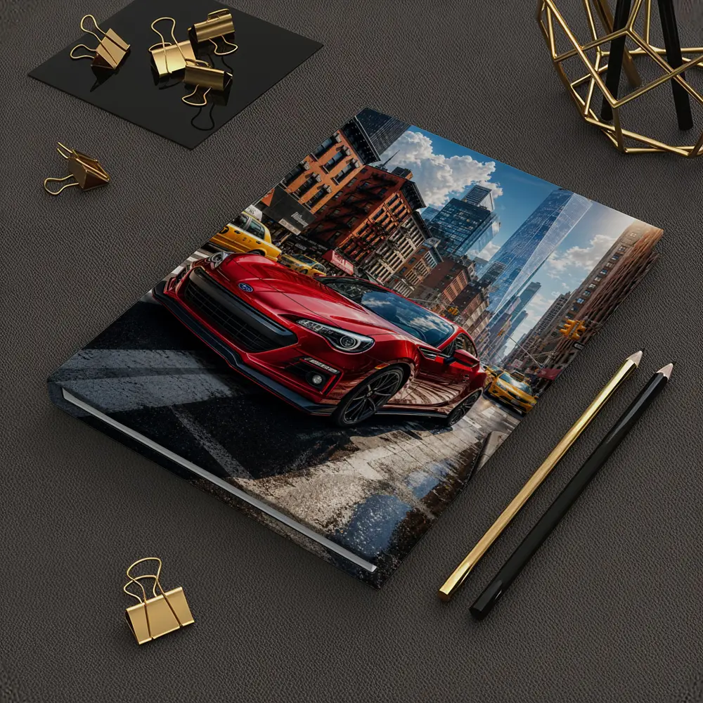 Subaru BRZ Red Sports Car New York City – Notebooks