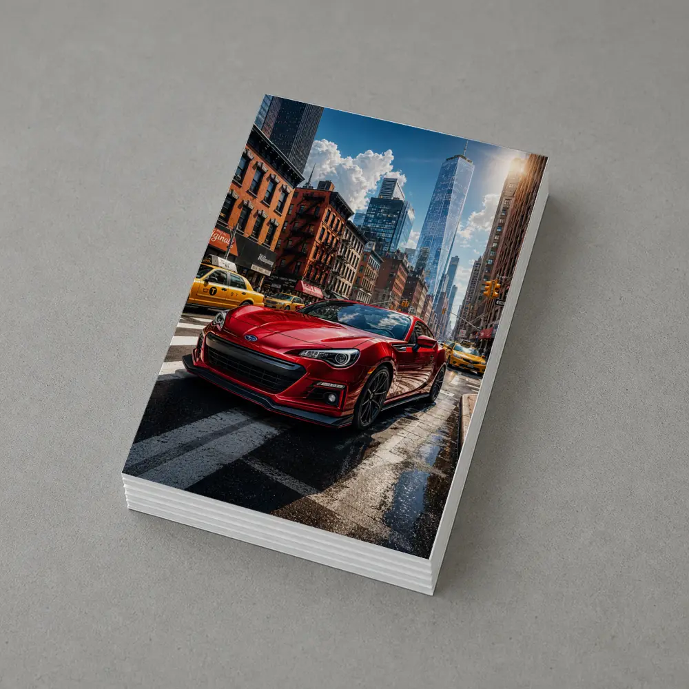 Subaru BRZ Red Sports Car New York City – Postcards