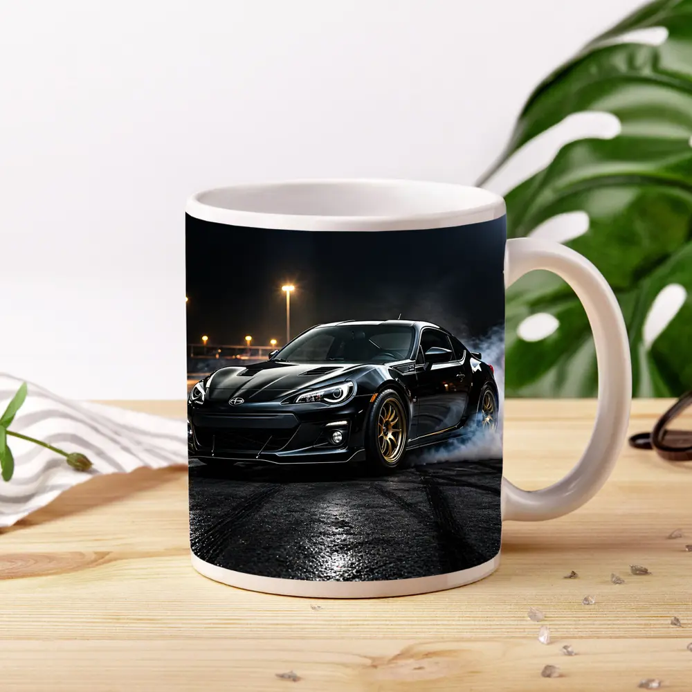 Subaru BRZ Black Drifting Night Track – Mugs