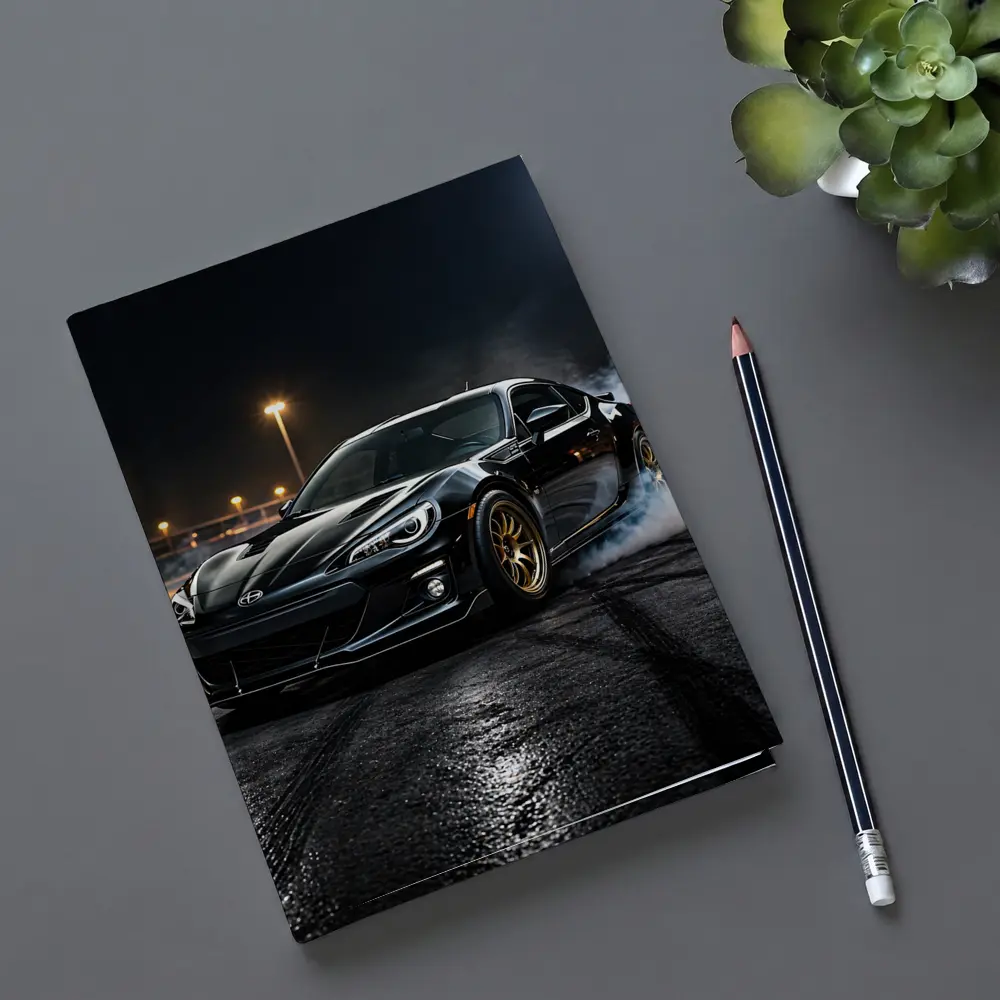 Subaru BRZ Black Drifting Night Track – Notebooks