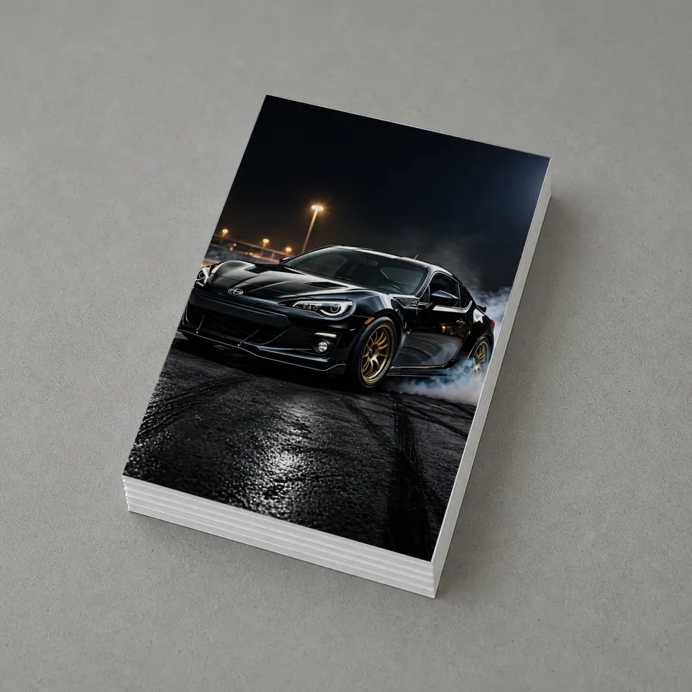 Subaru BRZ Black Drifting Night Track – Postcards