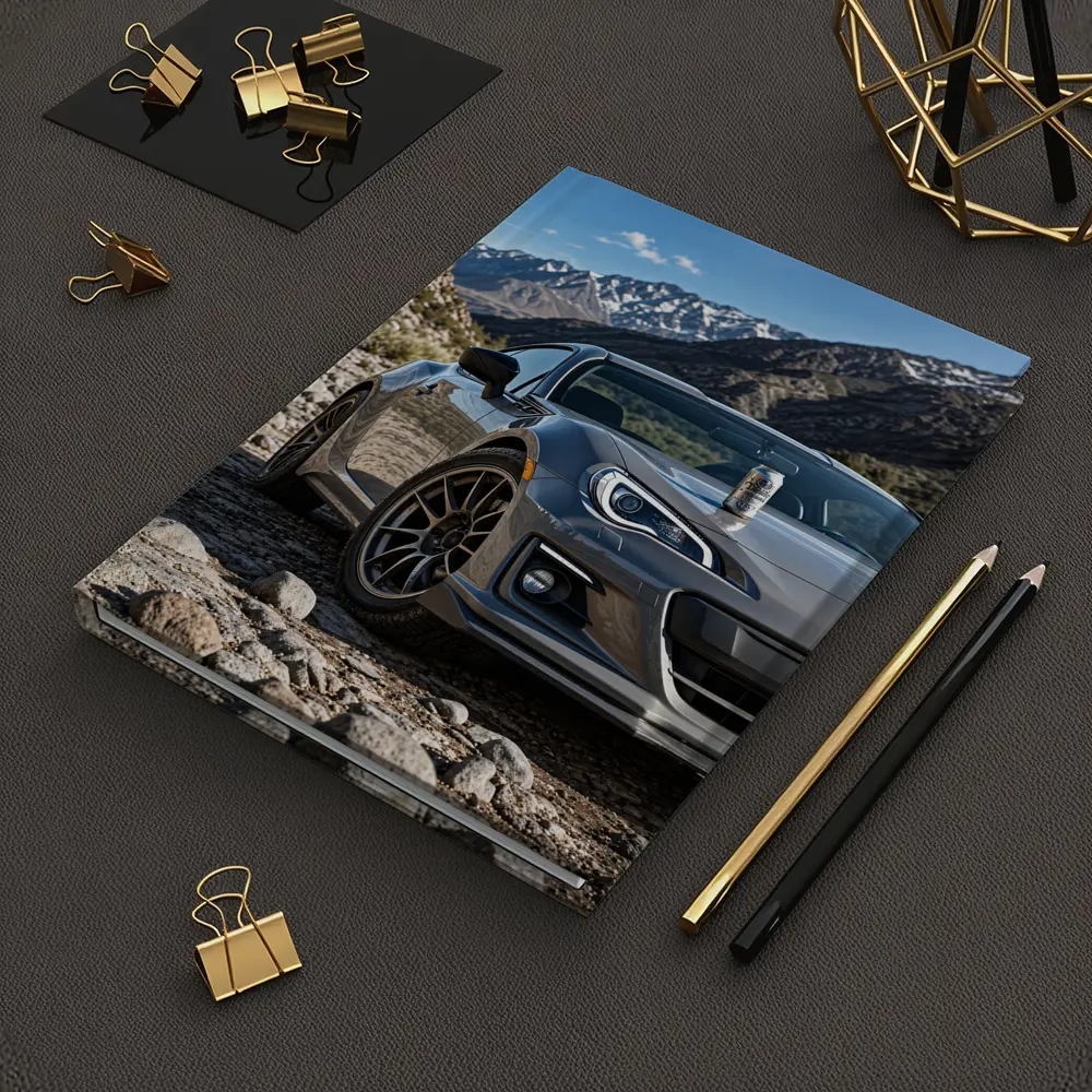 Subaru BRZ Gray Sports Car Mountain Setting – Notebooks