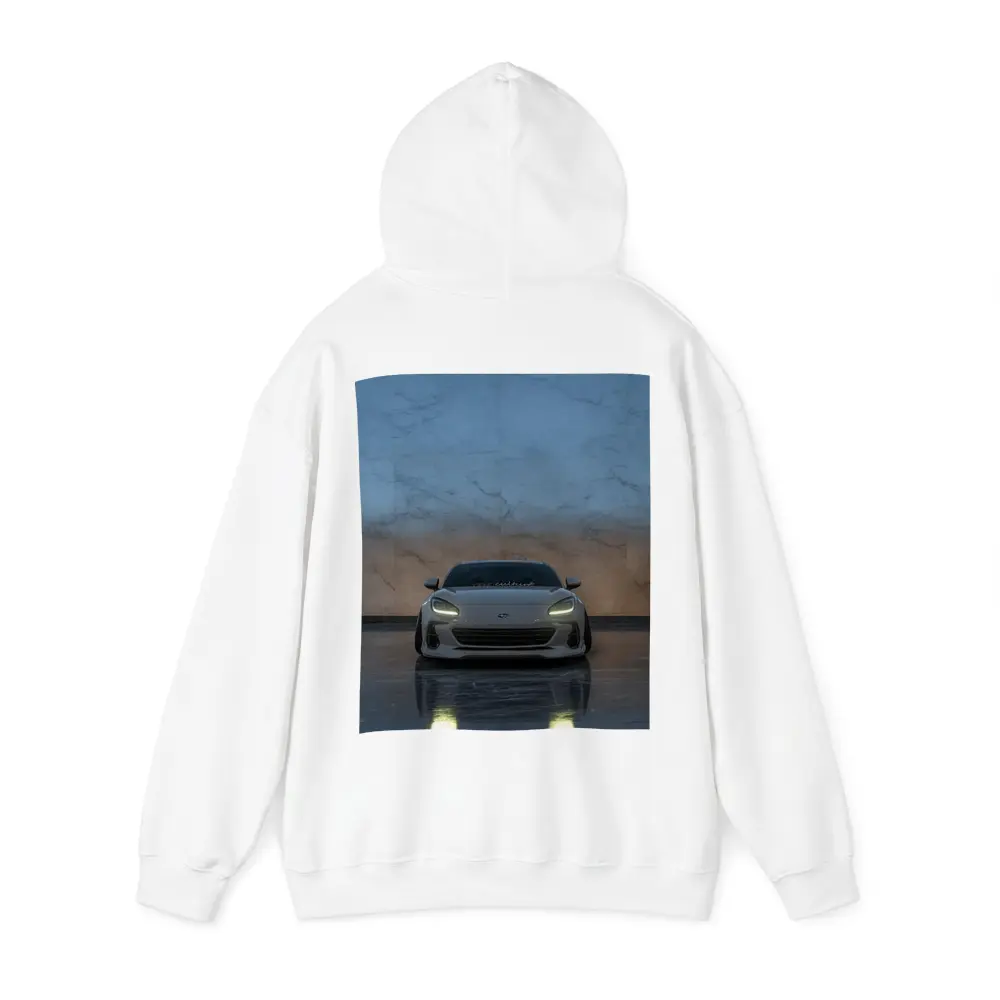 Subaru BRZ Front View Marble Background – Hoodies
